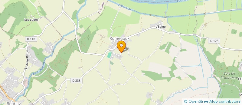 localisation de l'entreprise MONSIEUR JEAN JACQUES HIMMESOETE  ROMEGOUX