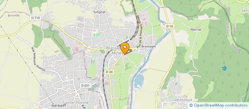 localisation de l'entreprise MONSIEUR JEAN-JACQUES HIRN  BRASSAC-LES-MINES