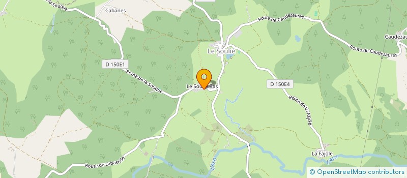 localisation de l'entreprise MONSIEUR JEAN-JACQUES JACQUIER  LA SALVETAT-SUR-AGOUT