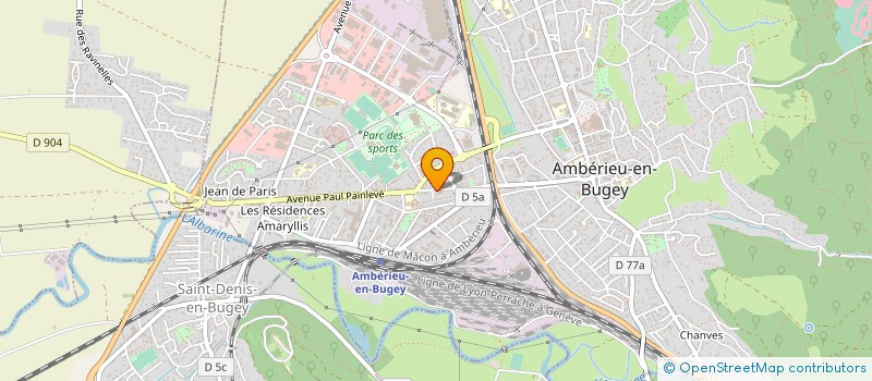 localisation de l'entreprise MONSIEUR JEAN-JACQUES KECHICHIAN  AMBERIEU-EN-BUGEY