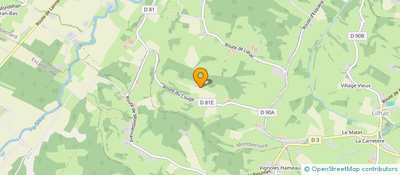 localisation de l'entreprise MONSIEUR JEAN JACQUES LARRIEU  MONTBERNARD