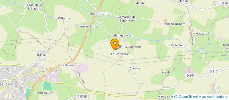 localisation de l'entreprise MONSIEUR JEAN JACQUES LE COUTOUR  BENOITVILLE