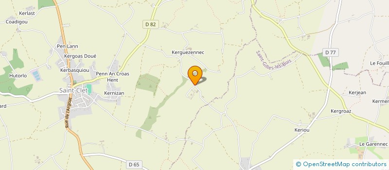 localisation de l'entreprise MONSIEUR JEAN-JACQUES LE GUILLOUX  SAINT-CLET