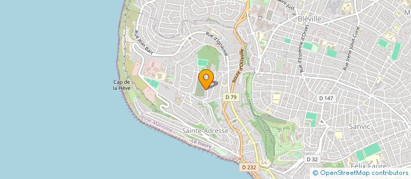 localisation de l'entreprise MONSIEUR JEAN-JACQUES LECHEVALLIER  SAINTE-ADRESSE