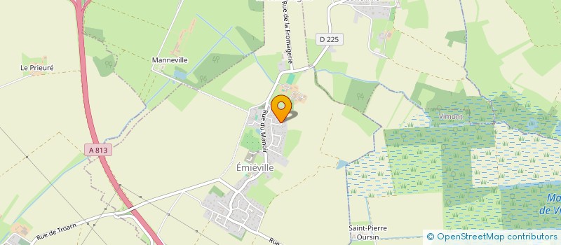 localisation de l'entreprise MONSIEUR JEAN-JACQUES LECLERC  EMIEVILLE