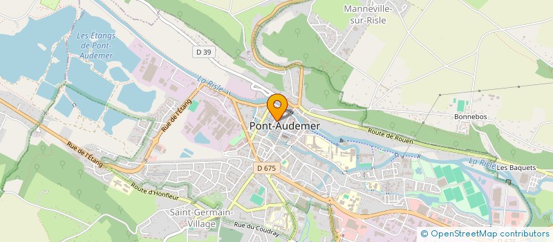 localisation de l'entreprise MONSIEUR JEAN-JACQUES LECOMTE à PONT-AUDEMER