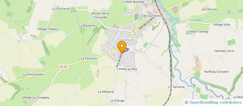 localisation de l'entreprise MONSIEUR JEAN-JACQUES LELARGE  CERENCES