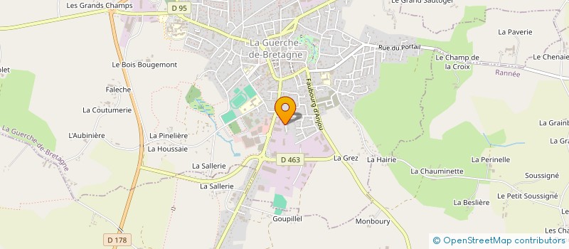 localisation de l'entreprise MONSIEUR JEAN-JACQUES LIGER  LA GUERCHE-DE-BRETAGNE