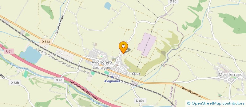 localisation de l'entreprise MONSIEUR JEAN-JACQUES MAINTENAT  AVIGNONET-LAURAGAIS