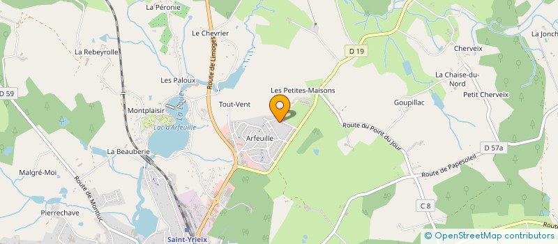 localisation de l'entreprise MONSIEUR JEAN-JACQUES MAZEAUD à ST YRIEIX LA PERCHE