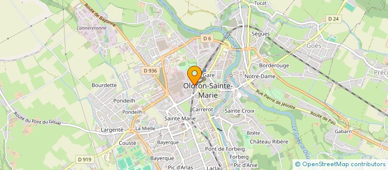 localisation de l'entreprise MONSIEUR JEAN JACQUES MENJARD  OLORON-SAINTE-MARIE