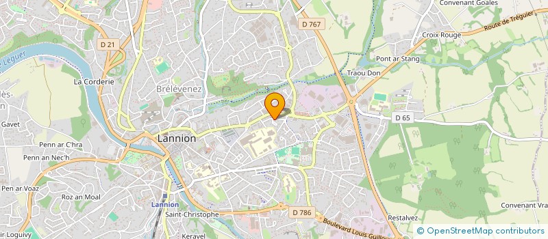 localisation de l'entreprise MONSIEUR JEAN-JACQUES MONNIER  LANNION