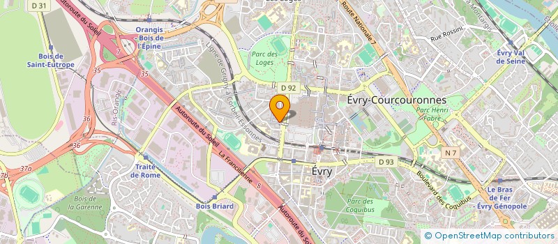 localisation de l'entreprise MONSIEUR JEAN-JACQUES ONTSOUKA  EVRY-COURCOURONNES