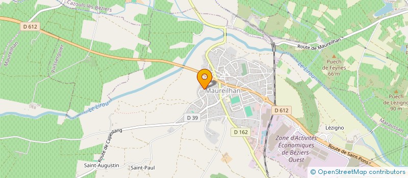 localisation de l'entreprise MONSIEUR JEAN JACQUES PAGAN  MAUREILHAN