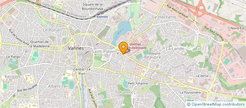 localisation de l'entreprise MONSIEUR JEAN-JACQUES PAGE à VANNES