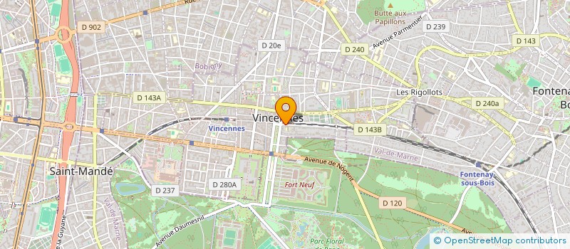 localisation de l'entreprise MONSIEUR JEAN-JACQUES PANISSIE  VINCENNES