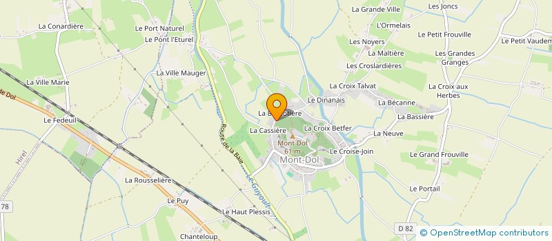 localisation de l'entreprise MONSIEUR JEAN-JACQUES PAUVERT  MONT-DOL