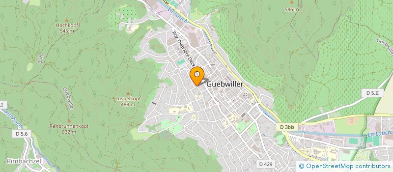 localisation de l'entreprise MONSIEUR JEAN JACQUES PERROLAZ  GUEBWILLER