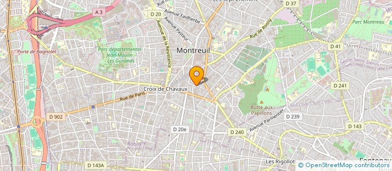 localisation de l'entreprise MONSIEUR JEAN-JACQUES PETIGNIER à MONTREUIL