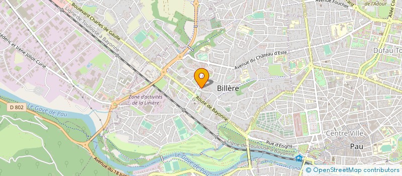 localisation de l'entreprise MONSIEUR JEAN-JACQUES PINOTEAU à BILLERE