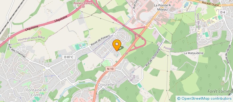 localisation de l'entreprise MONSIEUR JEAN-JACQUES PORTRON  CROUTELLE