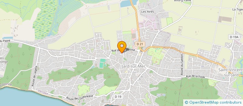 localisation de l'entreprise MONSIEUR JEAN-JACQUES POTHIER  JARD-SUR-MER