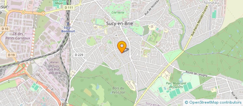 localisation de l'entreprise MONSIEUR JEAN-JACQUES POTIE  SUCY-EN-BRIE