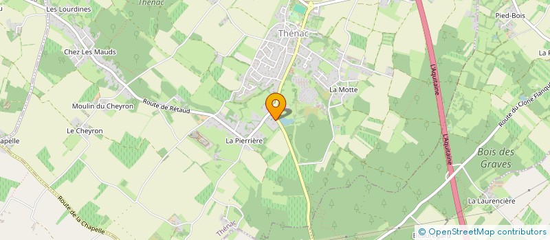 localisation de l'entreprise MONSIEUR JEAN-JACQUES RENE  THENAC