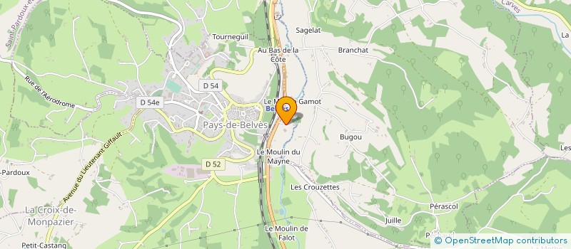 localisation de l'entreprise MONSIEUR JEAN-JACQUES RIBETTE  MONPLAISANT