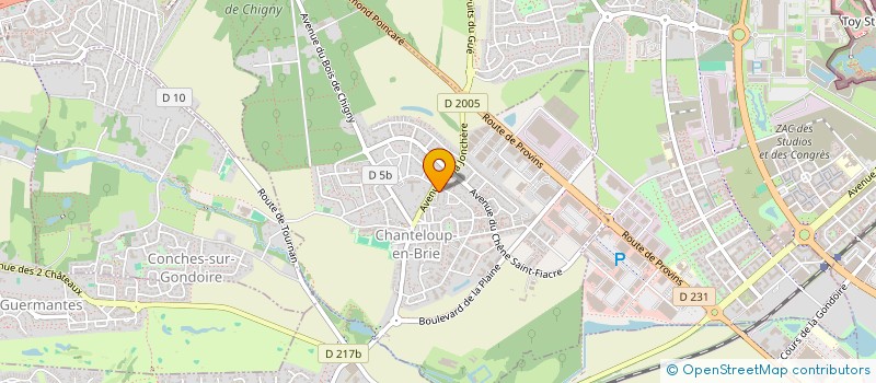 localisation de l'entreprise MONSIEUR JEAN-JACQUES RICCI  CHANTELOUP-EN-BRIE