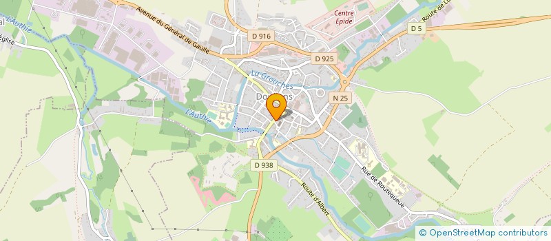 localisation de l'entreprise MONSIEUR JEAN JACQUES ROGER  DOULLENS