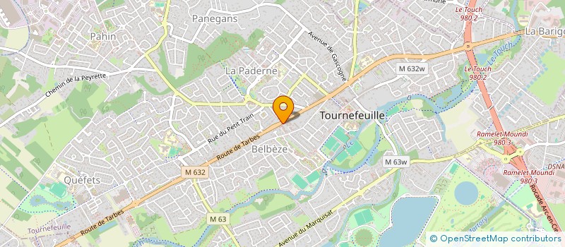 localisation de l'entreprise MONSIEUR JEAN JACQUES ROUBERT  TOURNEFEUILLE