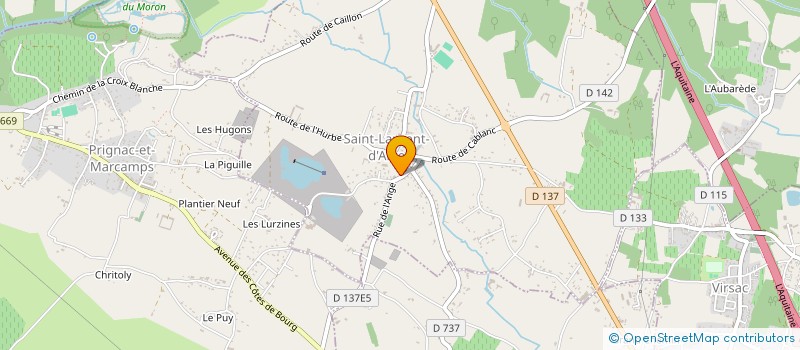 localisation de l'entreprise MONSIEUR JEAN-JACQUES ROUGER à SAINT LAURENT D'ARCE