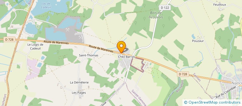 localisation de l'entreprise MONSIEUR JEAN-JACQUES ROULIN  SAINTE-GEMME