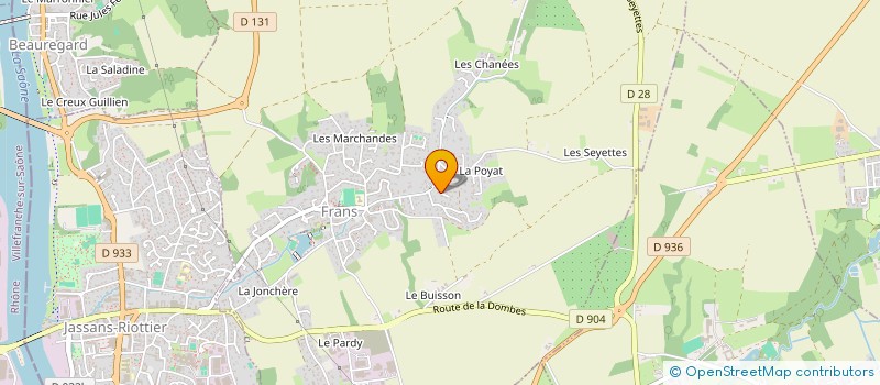 localisation de l'entreprise MONSIEUR JEAN-JACQUES ROULLET  FRANS
