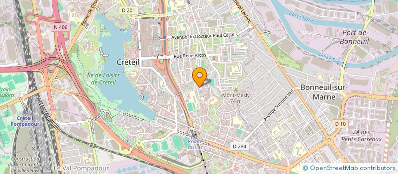 localisation de l'entreprise MONSIEUR JEAN-JACQUES ROUSSEAU  CRETEIL