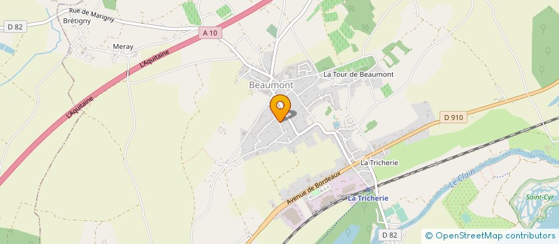 localisation de l'entreprise MONSIEUR JEAN-JACQUES ROUSSEAU  BEAUMONT SAINT-CYR