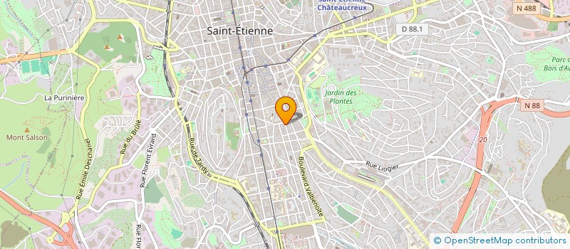 localisation de l'entreprise MONSIEUR JEAN-JACQUES SCHIAVI  SAINT-ETIENNE