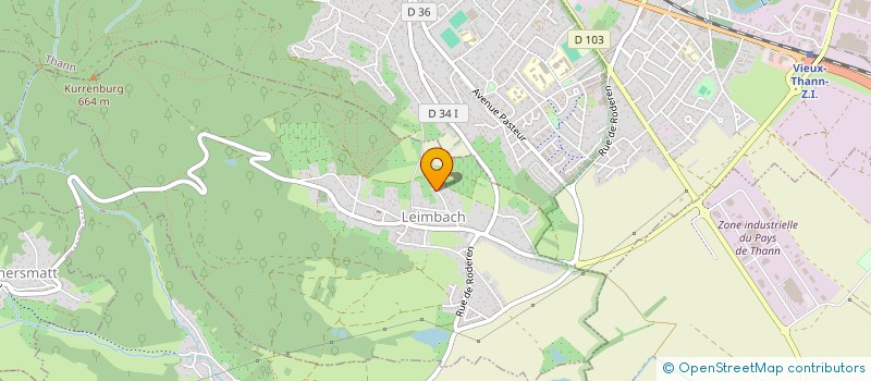 localisation de l'entreprise MONSIEUR JEAN JACQUES STUTER  LEIMBACH