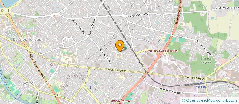 localisation de l'entreprise MONSIEUR JEAN-JACQUES THIBAULT  VERTOU