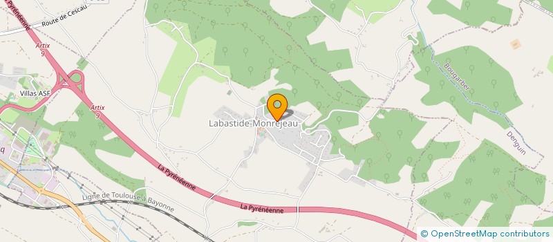 localisation de l'entreprise MONSIEUR JEAN JACQUES TILHET  LABASTIDE-MONREJEAU