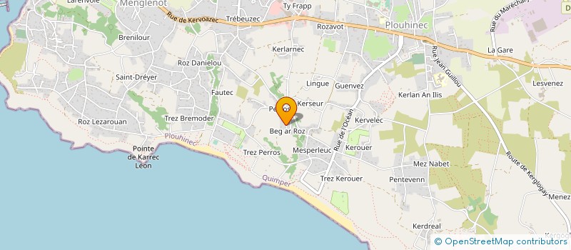 localisation de l'entreprise MONSIEUR JEAN JACQUES TISSIER  PLOUHINEC