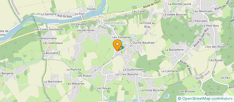 localisation de l'entreprise MONSIEUR JEAN-JACQUES TOUILLET  SAVONNIERES