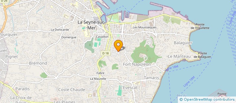 localisation de l'entreprise MONSIEUR JEAN-JACQUES VEUX à LA SEYNE-SUR-MER