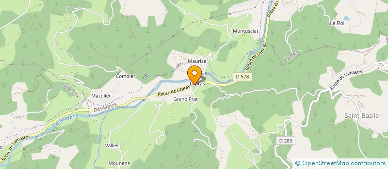 localisation de l'entreprise MONSIEUR JEAN JACQUES VEY  SAINT-BASILE