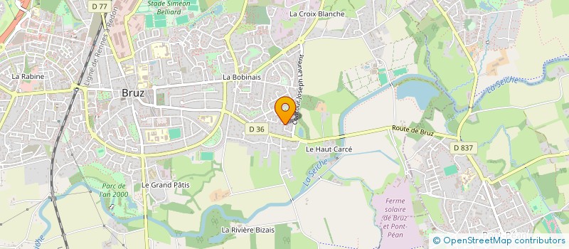 localisation de l'entreprise MONSIEUR JEAN-JACQUES VIGOUREUX  BRUZ