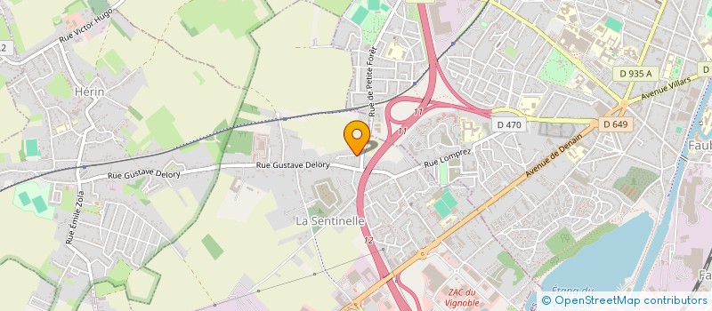 localisation de l'entreprise MONSIEUR JEAN-JACQUES WUILLOT  LA SENTINELLE