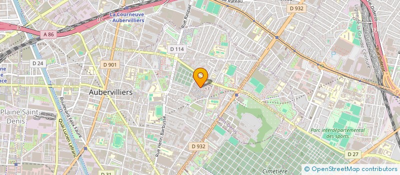 localisation de l'entreprise MONSIEUR JEAN JACQUES ZADI  AUBERVILLIERS