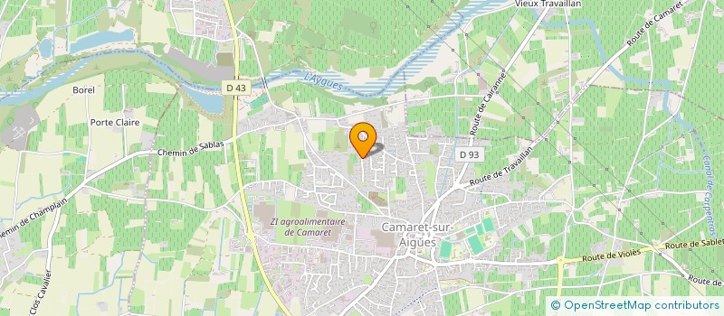 localisation de l'entreprise MONSIEUR JEAN-JACQUES ZERBINI  CAMARET-SUR-AIGUES