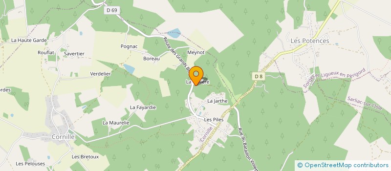 localisation de l'entreprise MONSIEUR JEAN JACQUET à CORNILLE